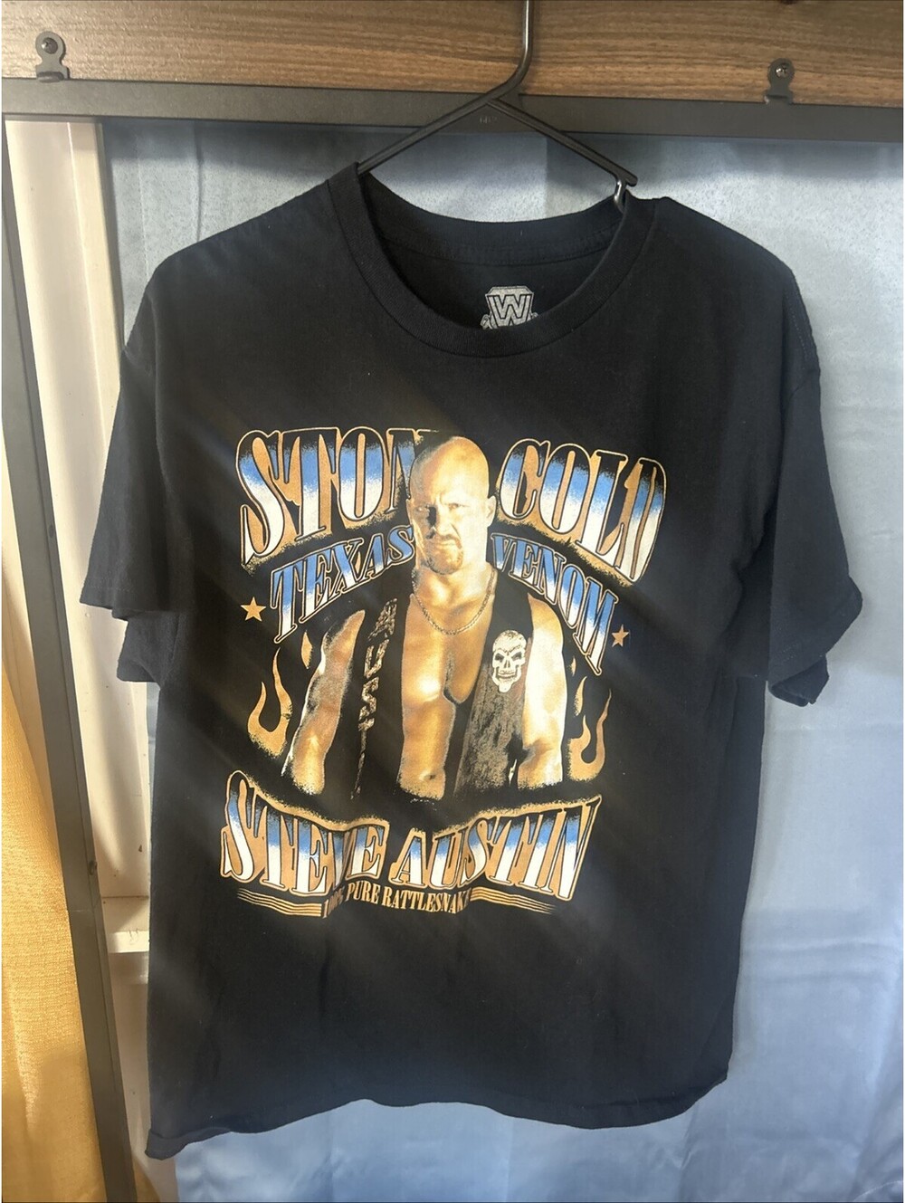 STEVE AUSTIN Stone Cold Mens Tee Size LARGE. NWOT